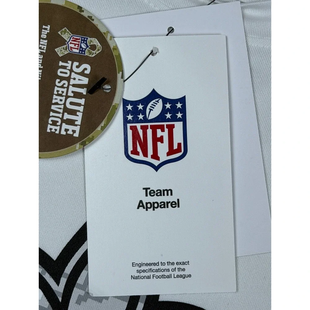 Nike New Orleans Saints Salute to Service White Dri-FIT Shirt‎ Youth XL 18/20